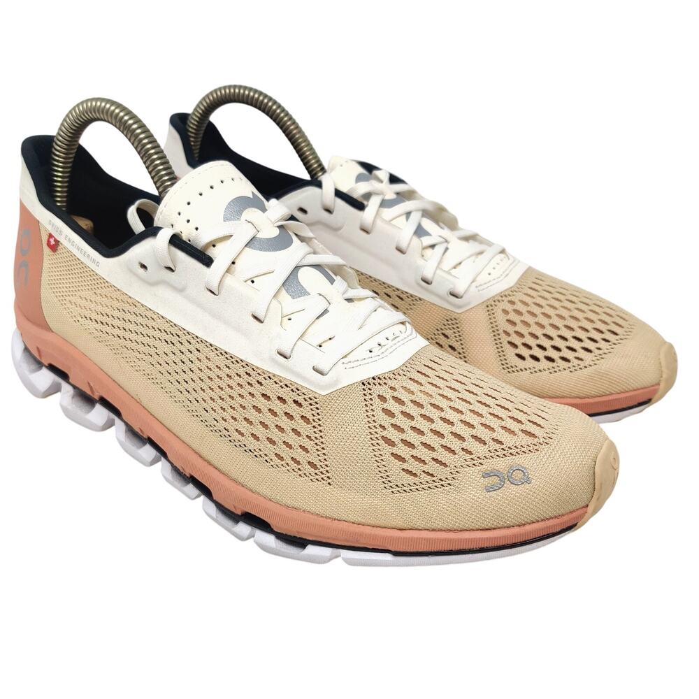 On Running Women's Athletic Shoes - Cream and Tan
